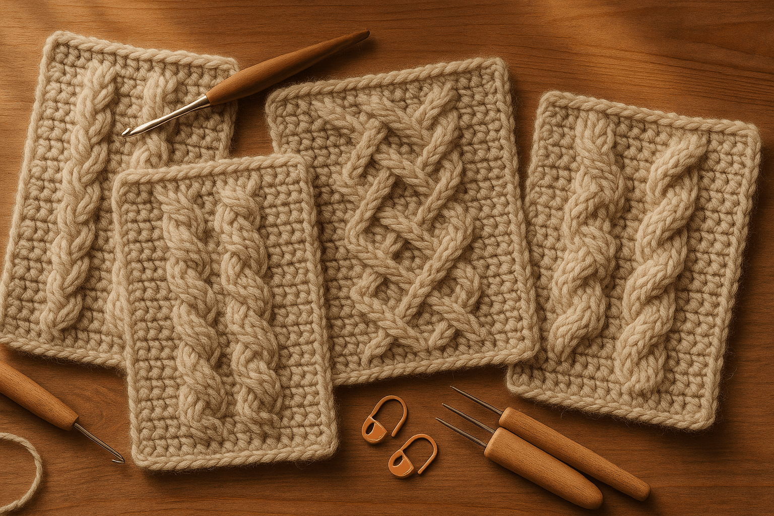 Crochet Cables Beyond Post Stitches: Engineering True Rope, Braided ...