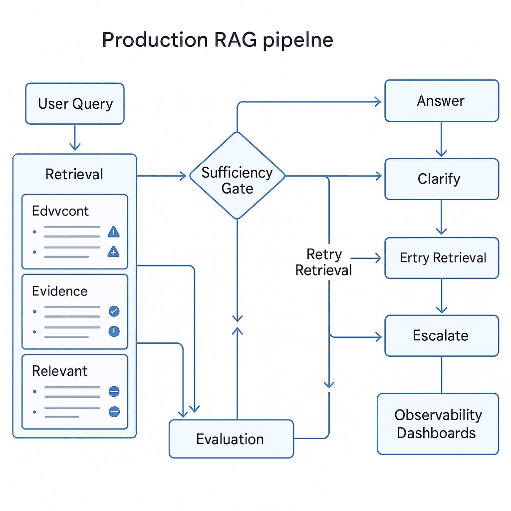 Pre-Generation Retrieval Sufficiency Checks in RAG: Deciding When the Context Is Good Enough to Answer