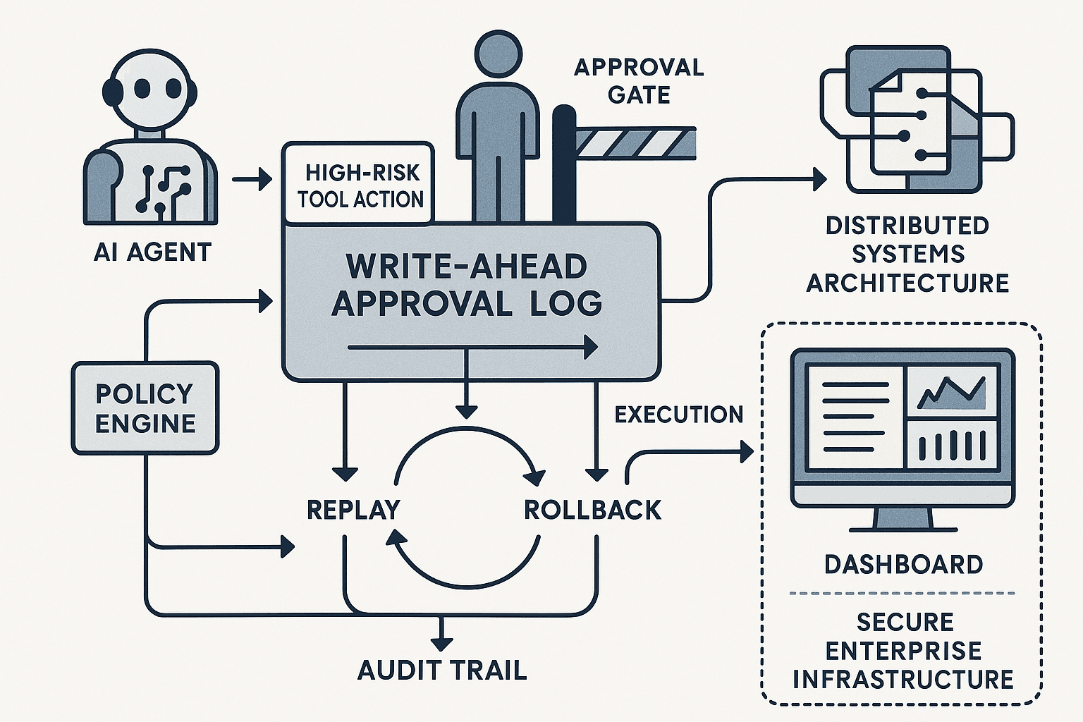 Designing Write-Ahead Approval Logs for High-Risk LLM Actions
