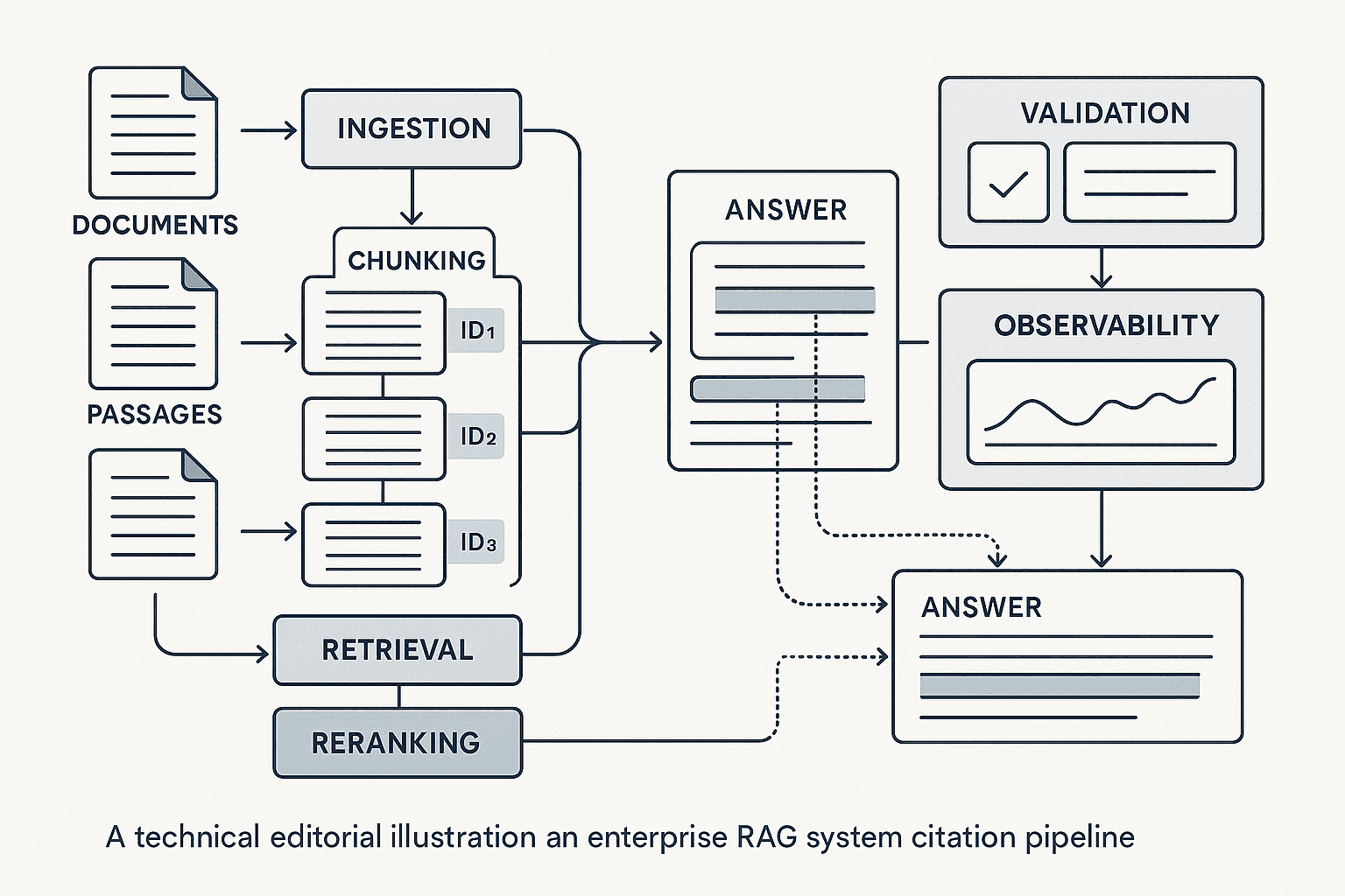 Designing Grounded Citation Pipelines for Enterprise RAG: How to Make Source Links Verifiable, Stable, and Useful