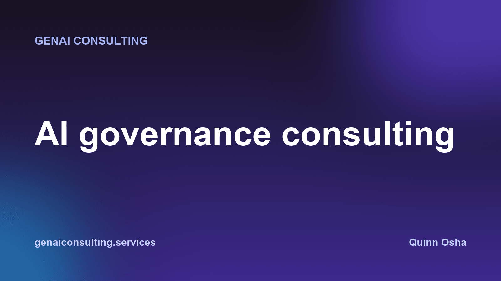AI Governance Consulting: Adopt AI Without Betting the Company