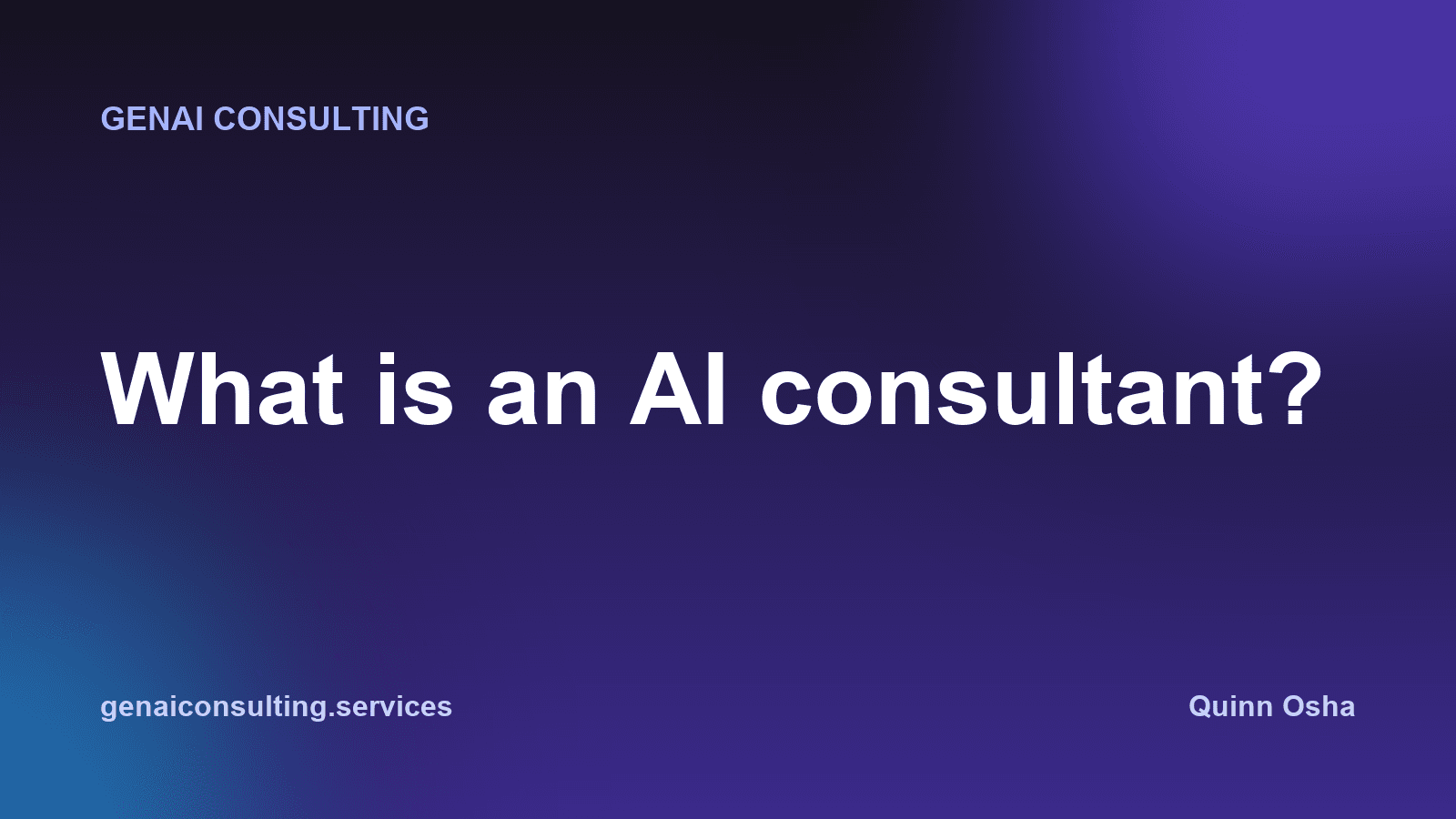 What Is an AI Consultant? (And When You Actually Need One)